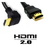 Optimus HDMI kabel (1.5m, HDMI Muški na Muški 2.0v, 90° kutni, crni) Cijene