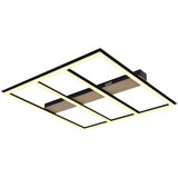  LED stropna svjetiljka Froomy (48 W, D x Š x V: 60 x 60 x 5,5 cm, Smeđa, Topla bijela) | shoptok.hr