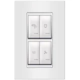 set sklopki za kupatilo 4x16AX 250V~ sa indikacijom vertikalni univerzalni (svetlo venti