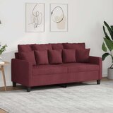  Dvosjed od tkanine crvena boja vina 140 cm | shoptok.hr