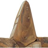 vidaXL Božićna zvijezda Smeđa 30 x 5 x 45 cm Čvrsto teak drvo | shoptok.hr