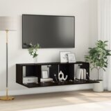 vidaXL Set TV ormarića Crni hrast Konstruirano drvo Mali TV ormarić | shoptok.hr