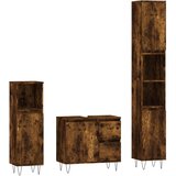 vidaXL 3-dijelni set kupaonskog namještaja boja hrasta drveni | shoptok.hr