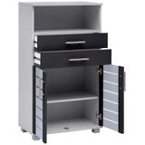 MID.YOU Srednje Visoka Omara Niko, Antracit, Srebrna | Shoptok.si