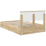  Krevet s od storage Sonoma hrast 135 x 190 cm Konstruirano drvo | shoptok.hr