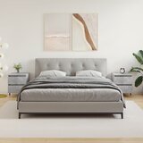  Noćni ormarići 2 kom boja betona 40x35x50 cm konstruirano drvo | shoptok.hr