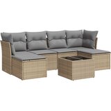  7-dijelni set vrtnih sofa od poliratana s jastucima bež | shoptok.hr