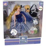  Lutka za igru Emily s torbom za pse i tamno plavom haljinom | Shoptok.si
