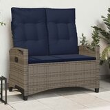  Vrtna klupa s jastukom 105 x 60 x 112 cm čelik | Eponuda.com
