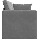  Podni kauč na razvlačenje Tamno siva 213 x 70 x 77 cm Baršun | shoptok.hr