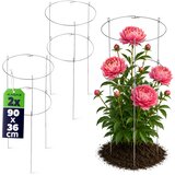 KADAX Podpora za cvetlične rastline 90 cm vrtni obroč jeklena podpora 2 kosa, (5000362246) | Shoptok.si