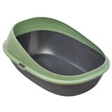 Petmax Otvoreni toalet za mačke 59 cm x 39 cm x 23 cm Zeleni | Eponuda.com