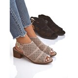 Resti Women's Elira Openwork Low Heel Sandals | Shoptok.si