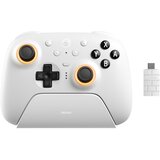 8BitDo Ultimate 2 brezžični Bluetooth igralni plošček bele barve | Shoptok.si