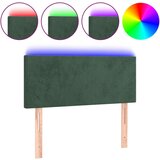 vidaXL LED posteljno vzglavje temno zeleno 80x5x78/88 cm žamet, (20737413) | Shoptok.si