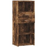 vidaXL Visoka omara dimljeni hrast 50x42,5x124 cm inženirski les | Shoptok.si