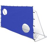 The Living Store Nogometni gol s steno za ciljanje 240x92x150cm visokokakovosten - Nogometni Gol, (21417475) u
