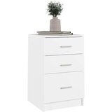 vidaXL Nočna omarica bela 40x40x63 cm konstruiran les | Shoptok.si