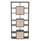 Hanah home polica za knjige monaco walnut travertine | ePonuda.com