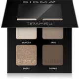 Sigma Beauty Quad paleta sjenila za oči nijansa Tiramisu 4 g