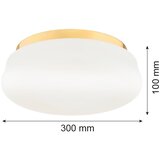  argon 6142 - stropna svetiljka ombra 3xE27/15W/230V zlatna/bela | Eponuda.com