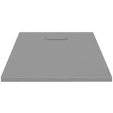 vidaXL Kad za tuš SMC siva 100x70 cm | Shoptok.si