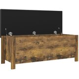  Kutija za pohranu s jastukom boja hrasta 105x40x45 cm drvena | shoptok.hr