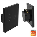 Mitea Smart Prekidač crni TOUCH pametni Wi‑Fi smart breaker 10A 2.4GHZ MS-701-2-C Cene