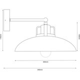  Brilagi - LED Zidna svetiljka FLAMENGO 1xE27/60W/230V plava | Eponuda.com