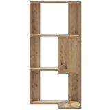 vidaXL Kutni regal z knjige 3 razine artisian hrast 50x50x102cm drveni | shoptok.hr