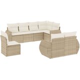  8-dijelni set vrtnih sofa od poliratana s jastucima bež | shoptok.hr