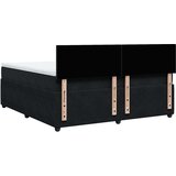 vidaXL Krevet s oprugama i madracem crni 180x200 cm baršunasti | shoptok.hr