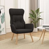  Stolica za opuštanje od tkanine crna | shoptok.hr