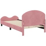  Krevet za djecu s uzglavljem Ružičasta 80 x 200 cm Baršun | shoptok.hr