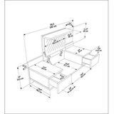Hanah home Sto za šminkanje Zenn Anthracite | ePonuda.com