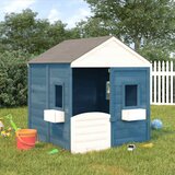  Kućica za igru s vratima i posudama za cvijeće masivna jelovina | shoptok.hr