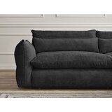 Bobochic Paris Črna sedežna garnitura iz šenilje 276 cm Neil – | Shoptok.si