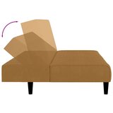  Dvosjed na razvlačenje smeđi baršunasti | shoptok.hr