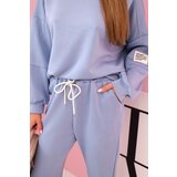 Kesi Włoski Set sweatshirt + pants buttery fabric light denim | Shoptok.si