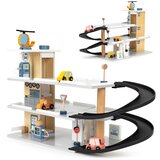 ECO TOYS drvena garaža s praonicom i helikopterom Cijene