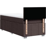  Krevet s oprugama i madracem tamnosmeđi 100 x 200 cm od tkanine | shoptok.hr