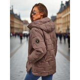 Resti Women's Quilted Jacket with Hood and Cuffs on Sleeves Stone Hollow | Shoptok.si