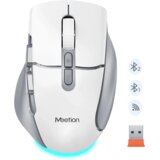 MeeTion Ergonomski bežični punjivi bluetooth miš BTM001 bijelo sivi | Eponuda.ba