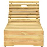  Ležaljka za sunčanje sa sivim jastukom od impregnirane borovine | shoptok.hr
