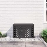 vidaXL Crna Metal 90 x 40 x 60 cm Pokrov za klima uređaj Pravokutni | shoptok.hr