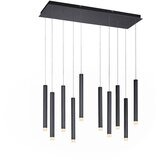 PAUL NEUHAUS Moderne hanglamp zwart incl. LED 10-lichts - Stanislas Cene