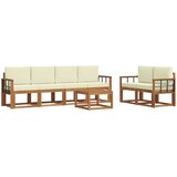  Set vanjskih sofa 7 kom. Prirodna i krem | shoptok.hr