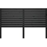  Uzglavlje za krevet crno 126 x 4 x 100 cm od masivne borovine | shoptok.hr