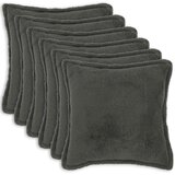  Presvlaka za jastuk 6 kom. HOUTEN Tamnosiva 60 x 60 cm Bouclé - Tamnosiva 60 x 60 cm 6 | shoptok.hr