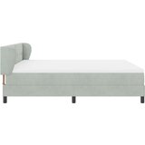 Box Spring postelja z vzmetnico Svetlo siva 180x200 cm Žamet, (22052475) | Shoptok.si